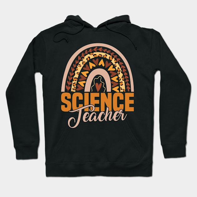 Science Teacher Rainbow Hoodie by White Martian